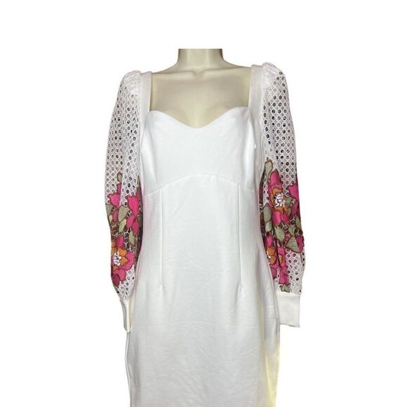 Elliatt Juke Embroidered Balloon Sleeve Mini Dress NWT Size Small - Picture 5 of 10